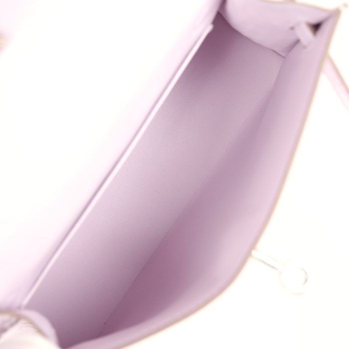 Handmade HKS 20 Mauve Pale Boreal Satin Alligator Palladium Hardware - 图片 8