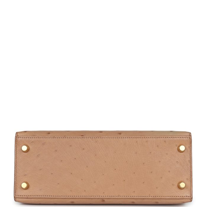 Handmade HKS 25 Chai Ostrich Gold Hardware - 图片 6