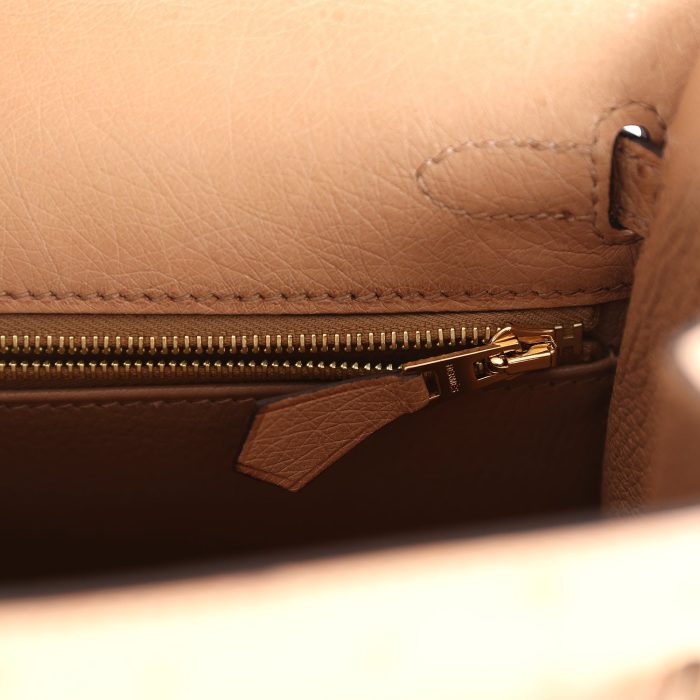 Handmade HKS 25 Chai Ostrich Gold Hardware - 图片 9