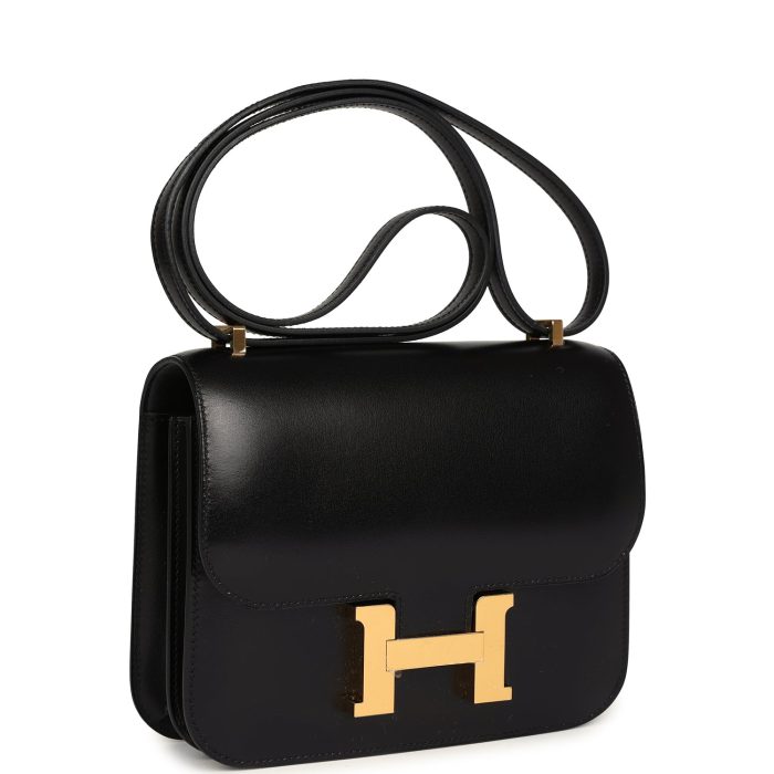 Handmade Bag HC 18 Black Box Gold Hardware - 图片 2