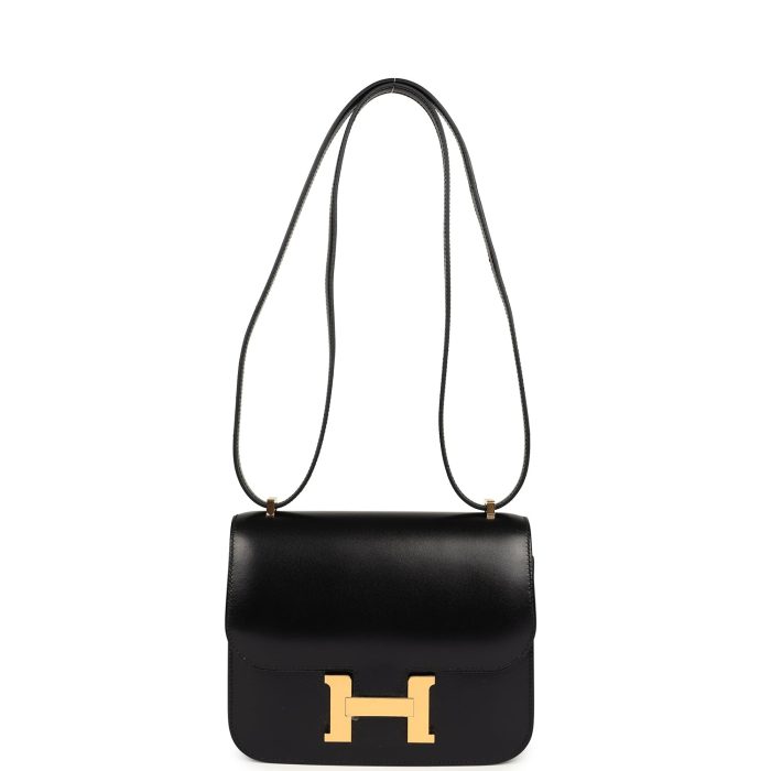 Handmade Bag HC 18 Black Box Gold Hardware - 图片 6