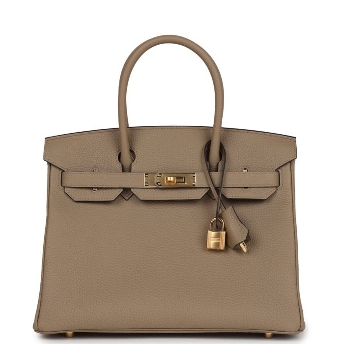 Handmade Bag HB 30 Beige Marfa Togo Gold Hardware
