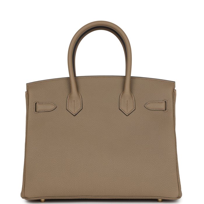 Handmade Bag HB 30 Beige Marfa Togo Gold Hardware - 图片 4