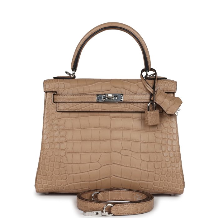 Handmade HKR 25 Chai Matte Alligator Palladium Hardware