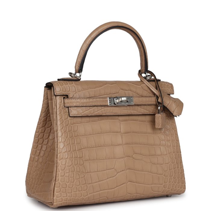 Handmade HKR 25 Chai Matte Alligator Palladium Hardware - 图片 2