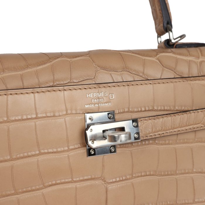 Handmade HKR 25 Chai Matte Alligator Palladium Hardware - 图片 7