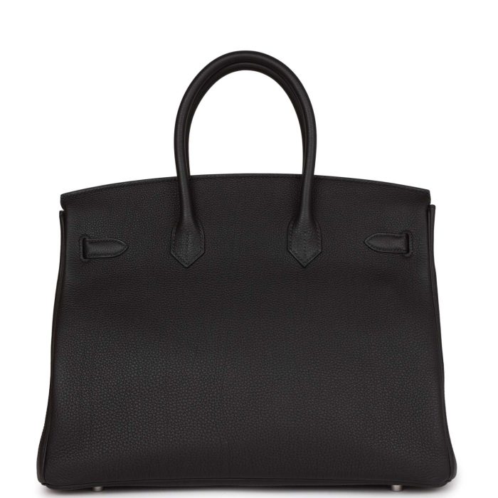 Handmade Bag HB 35 Black Togo Palladium Hardware - 图片 4