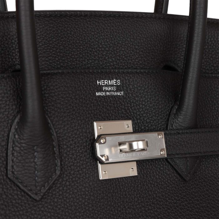 Handmade Bag HB 35 Black Togo Palladium Hardware - 图片 6