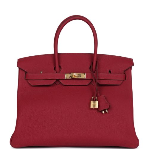 Handmade Bag HB 35 Rubis Togo Gold Hardware