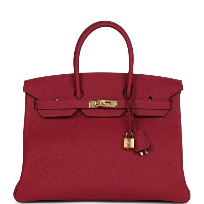 Handmade Bag HB 35 Rubis Togo Gold Hardware