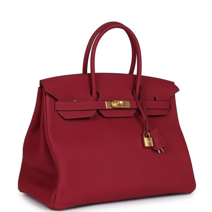 Handmade Bag HB 35 Rubis Togo Gold Hardware - 图片 2