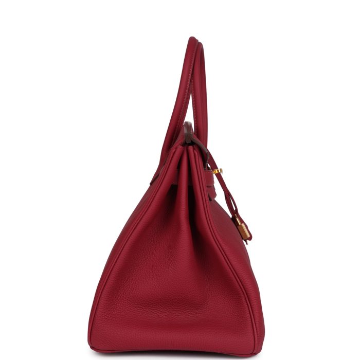 Handmade Bag HB 35 Rubis Togo Gold Hardware - 图片 3