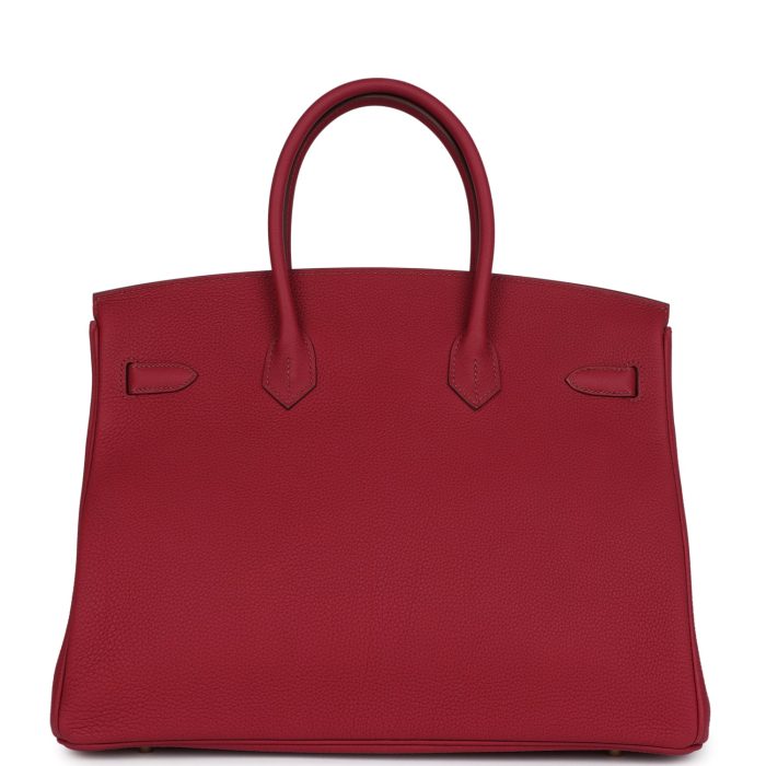 Handmade Bag HB 35 Rubis Togo Gold Hardware - 图片 4