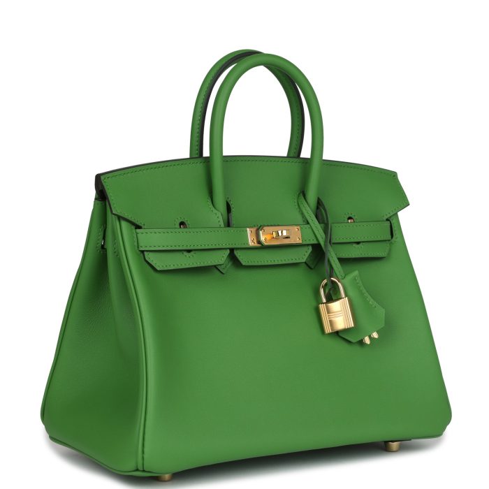 Handmade Bag HB 25 Vert Yucca Swift Gold Hardware - 图片 2