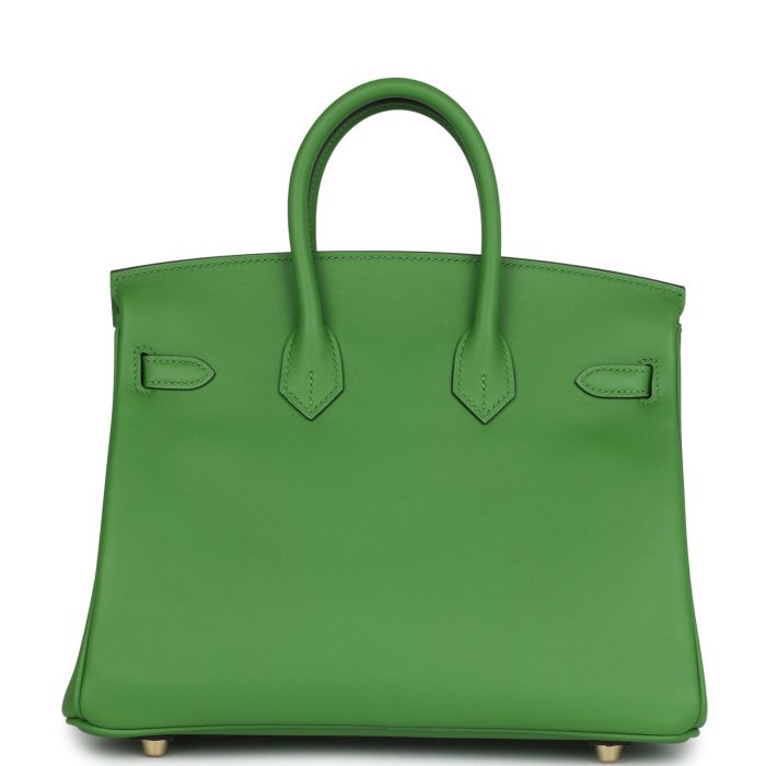 Handmade Bag HB 25 Vert Yucca Swift Gold Hardware - 图片 4