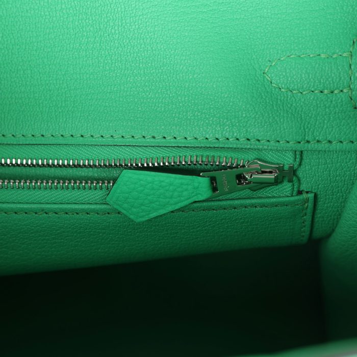 Handmade Bag HB 25 Vert Comics Togo and Matte Alligator Touch Palladium Hardware - 图片 8
