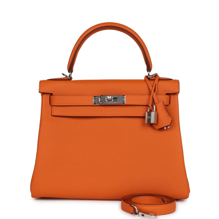 Handmade HKR 28 Orange Togo Palladium Hardware
