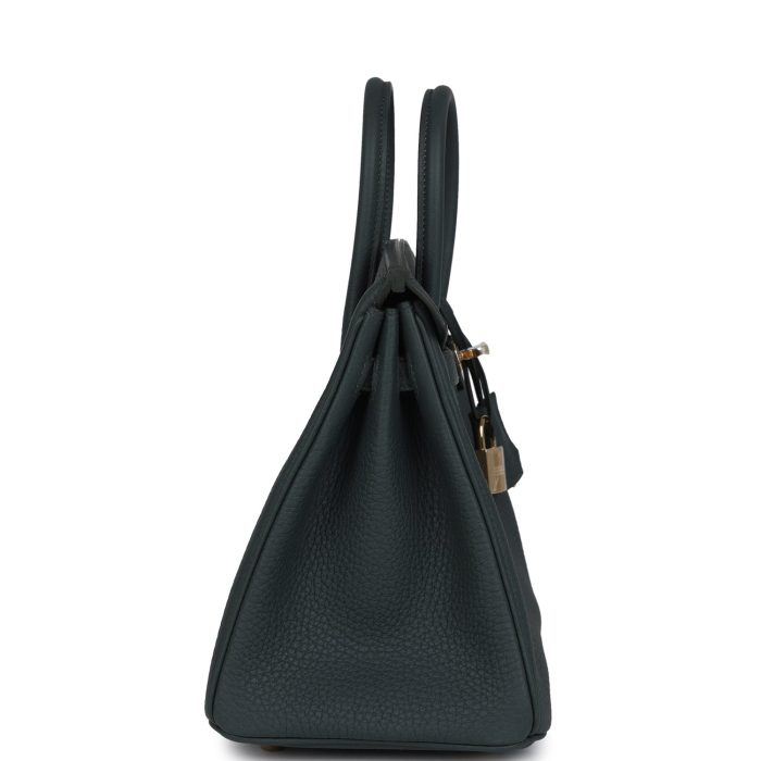 Handmade Bag HB 25 Vert Mangrove Togo Permabrass Hardware - 图片 3