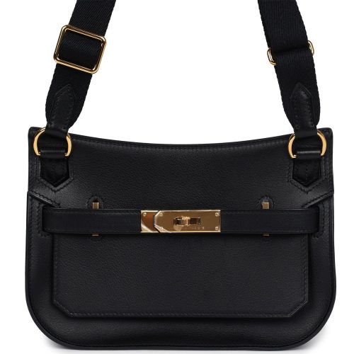 Handmade HJ Mini Black Evercolor Gold Hardware