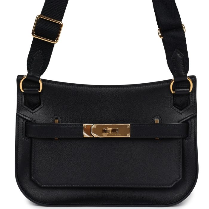 Handmade HJ Mini Black Evercolor Gold Hardware