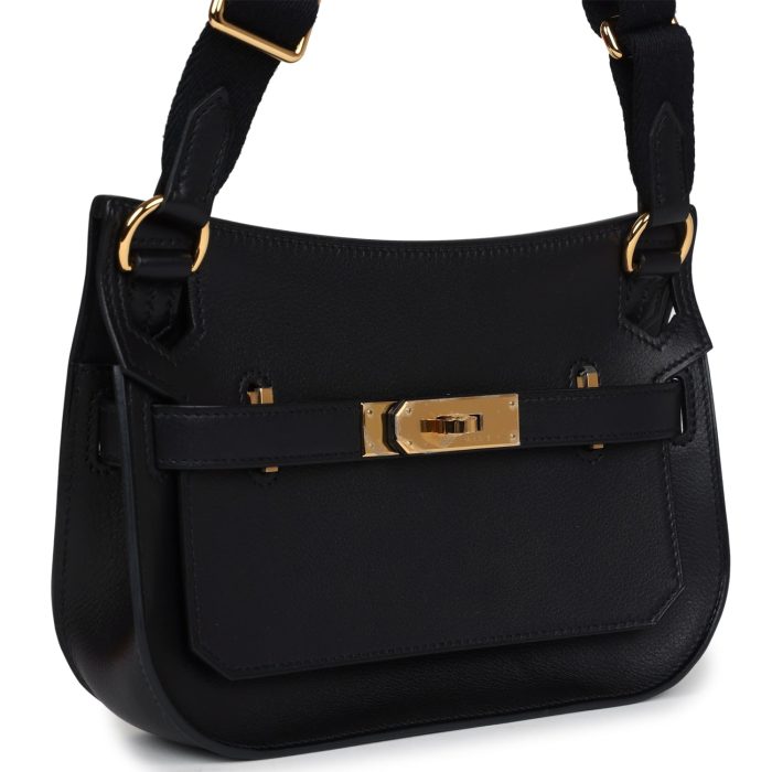 Handmade HJ Mini Black Evercolor Gold Hardware：圖片 2