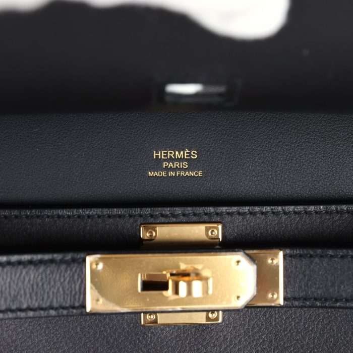 Handmade HJ Mini Black Evercolor Gold Hardware：圖片 7