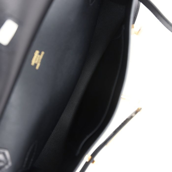 Handmade HJ Mini Black Evercolor Gold Hardware：圖片 8