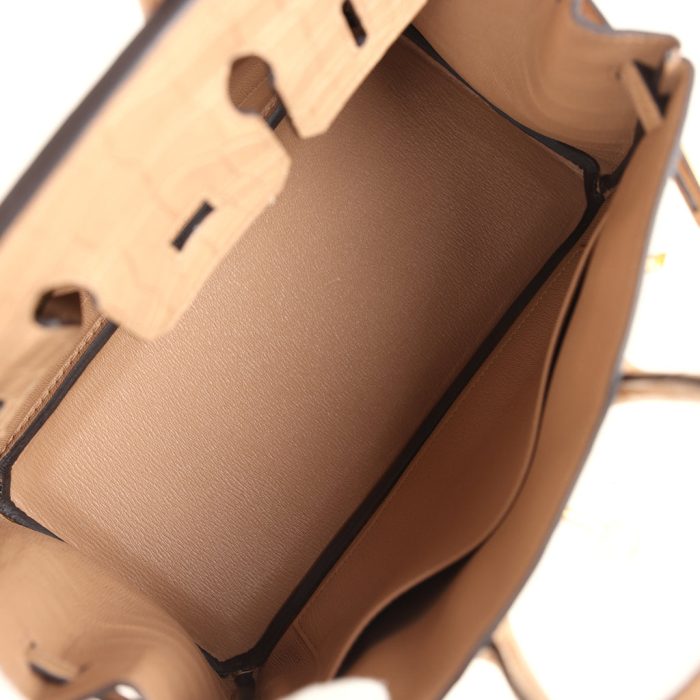 Handmade Bag HB 25 Chai Matte Alligator Gold Hardware - 图片 8