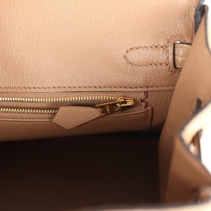 Handmade Bag HB 25 Chai Matte Alligator Gold Hardware - 图片 9