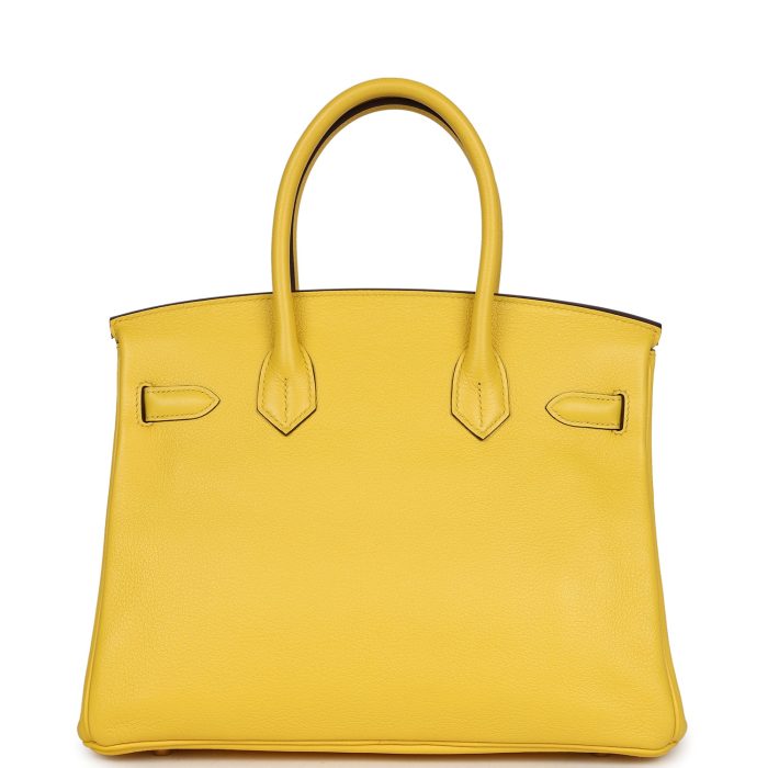 Handmade Bag HB 30 Jaune de Naples Novillo Gold Hardware - 图片 4