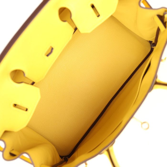 Handmade Bag HB 30 Jaune de Naples Novillo Gold Hardware - 图片 7