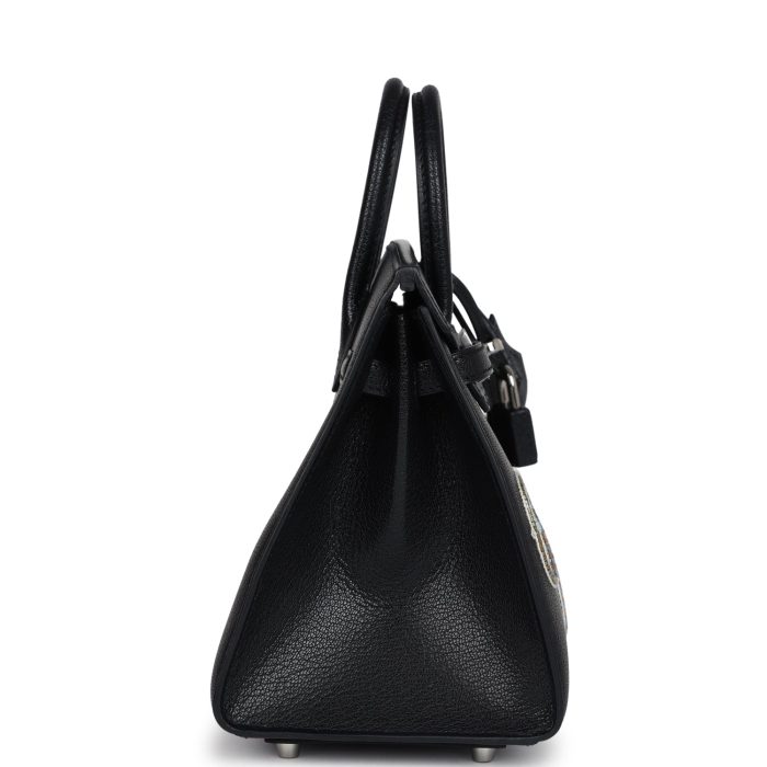Handmade Bag HB Sellier 20 “Bouclerie Moderne Casaque” Black Chevre Chamkila Palladium Hardware：圖片 3