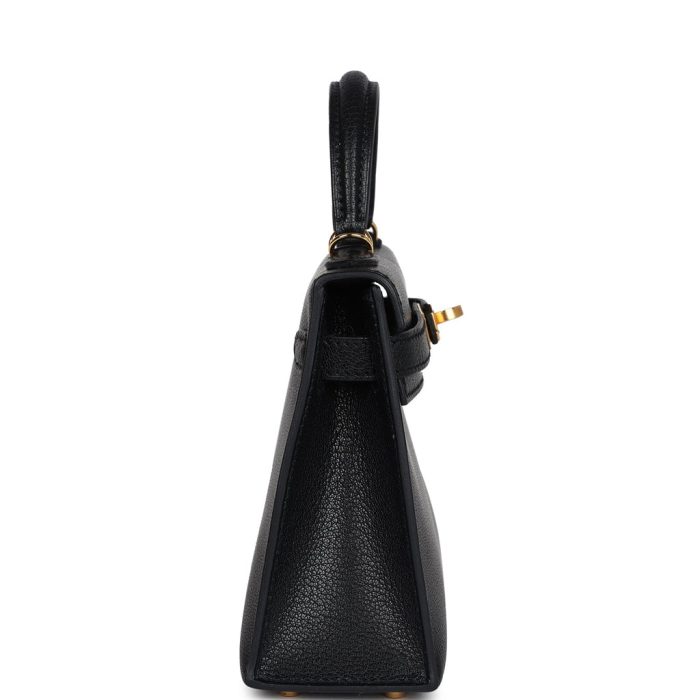 Handmade HKS 20 Black Chevre Mysore Gold Hardware - 图片 3