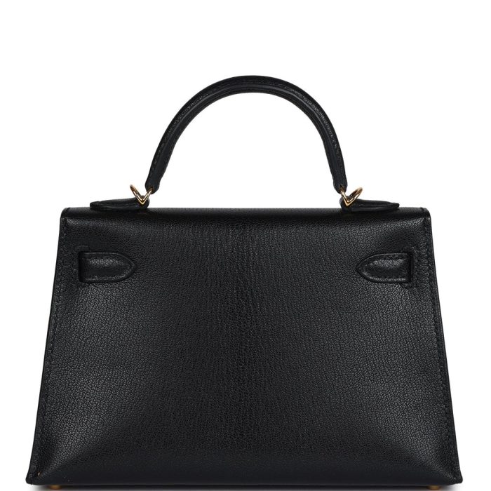 Handmade HKS 20 Black Chevre Mysore Gold Hardware - 图片 4