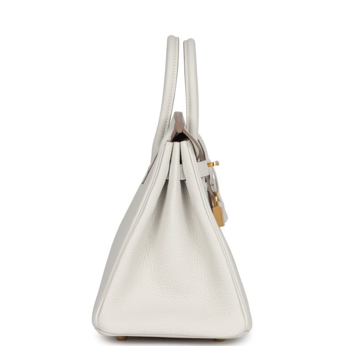 Handmade Bag HB 25 Gris Pale Togo Gold Hardware - 图片 3