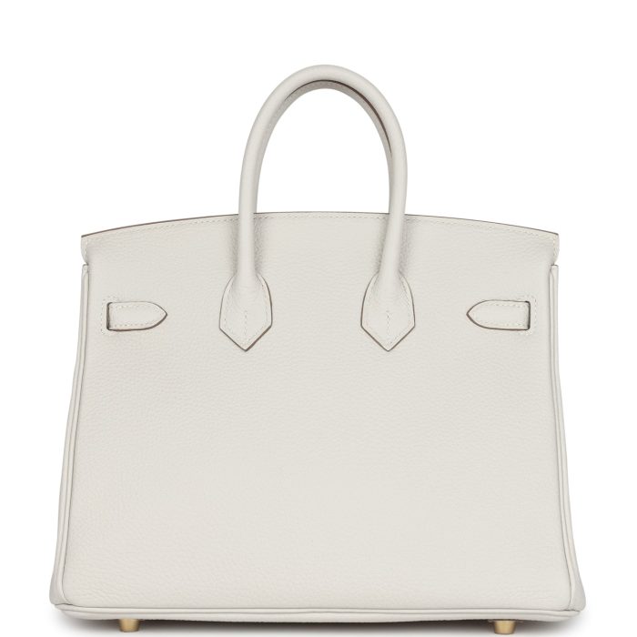 Handmade Bag HB 25 Gris Pale Togo Gold Hardware - 图片 4