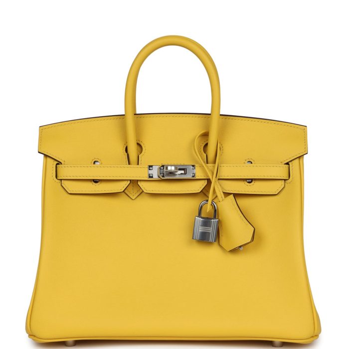 Handmade Bag HB 25 Jaune de Naples Swift Palladium Hardware