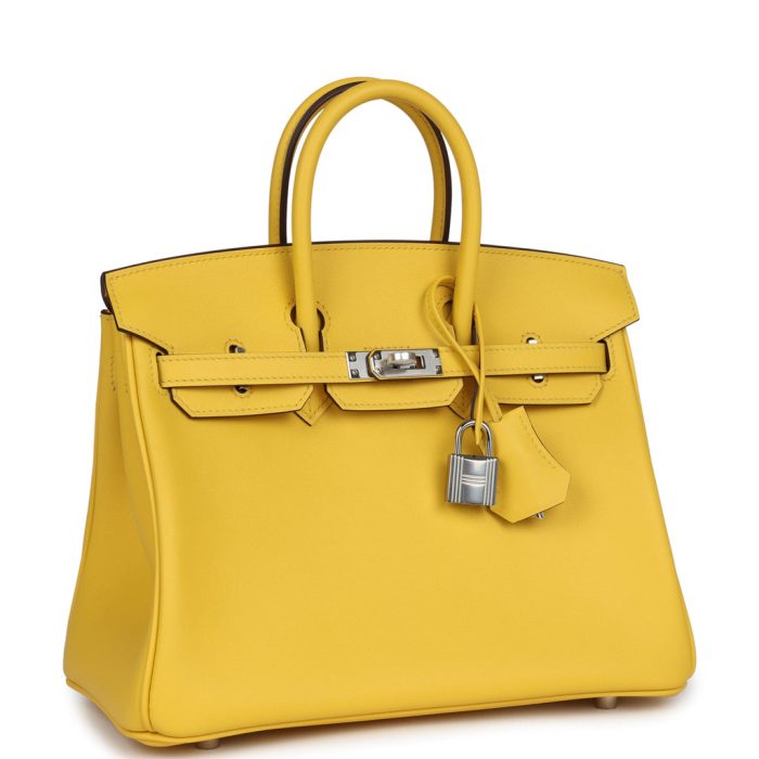 Handmade Bag HB 25 Jaune de Naples Swift Palladium Hardware：圖片 2