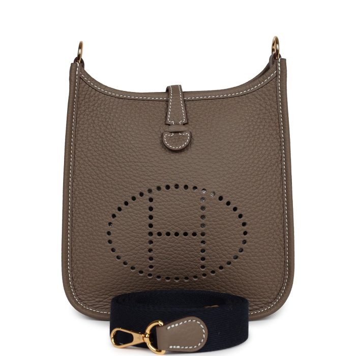 Handmade Bag HE TPM Etoupe Clemence Gold Hardware