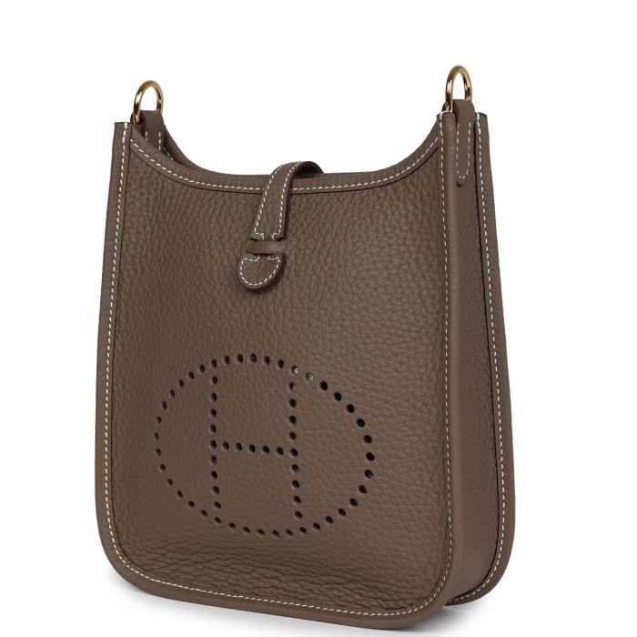 Handmade Bag HE TPM Etoupe Clemence Gold Hardware - 图片 3