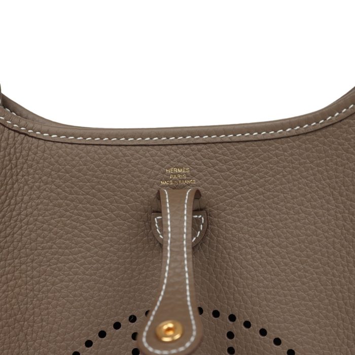 Handmade Bag HE TPM Etoupe Clemence Gold Hardware - 图片 14