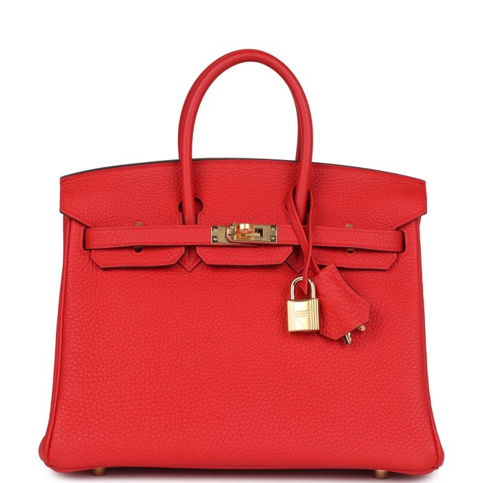 Handmade Bag HB 25 Rouge de Coeur Togo Gold Hardware