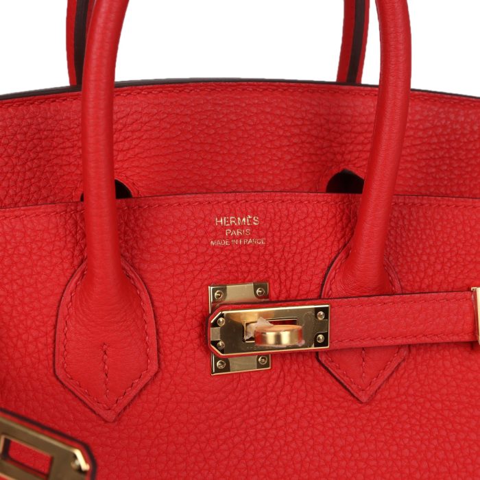 Handmade Bag HB 25 Rouge de Coeur Togo Gold Hardware：圖片 6