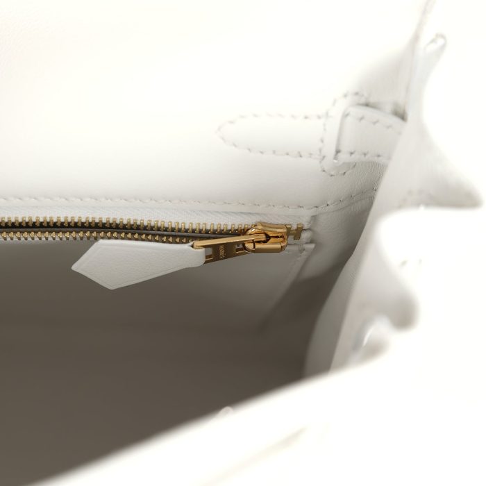Handmade HKR 25 New White Swift Gold Hardware - 图片 8