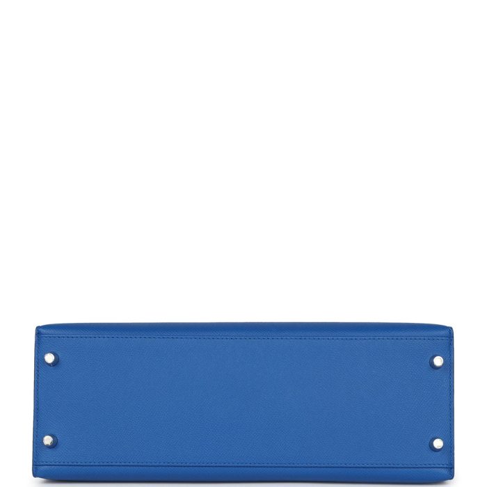 Handmade HKS 32 Bleu France Epsom Palladium Hardware - 图片 5