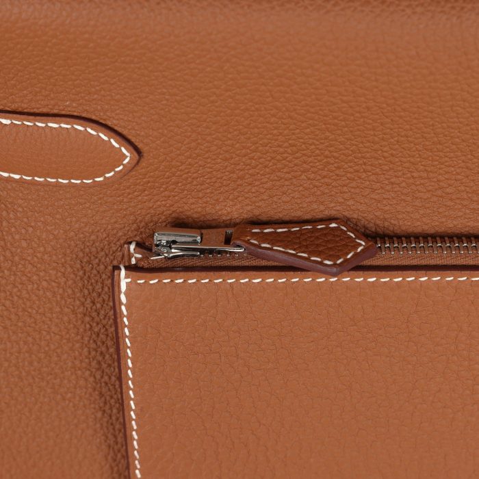 Handmade HK 42 Maxi Gold Togo Palladium Hardware - 图片 6