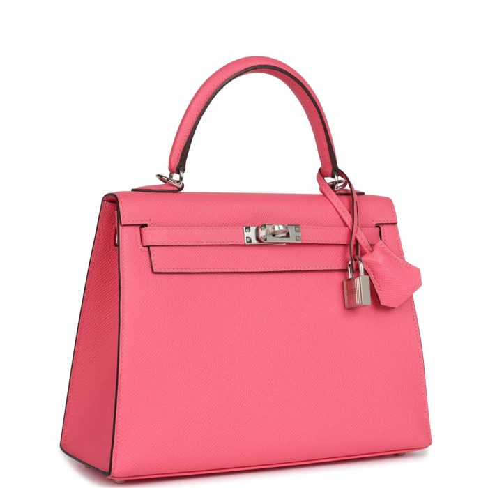 Handmade HKS 25 Rose Azalee Epsom Palladium Hardware - 图片 2