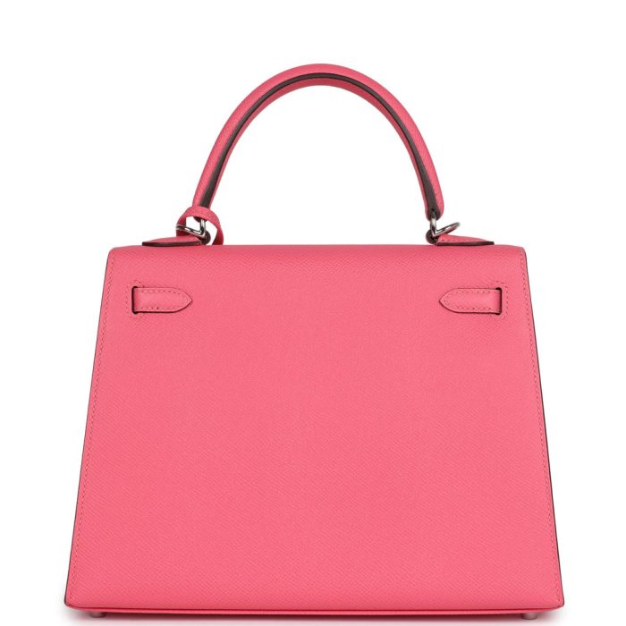 Handmade HKS 25 Rose Azalee Epsom Palladium Hardware - 图片 4