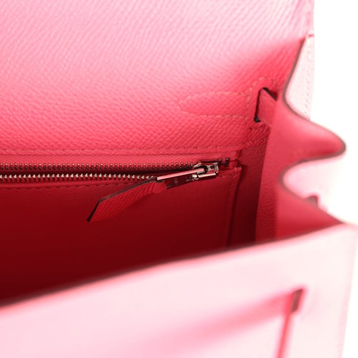 Handmade HKS 25 Rose Azalee Epsom Palladium Hardware - 图片 8