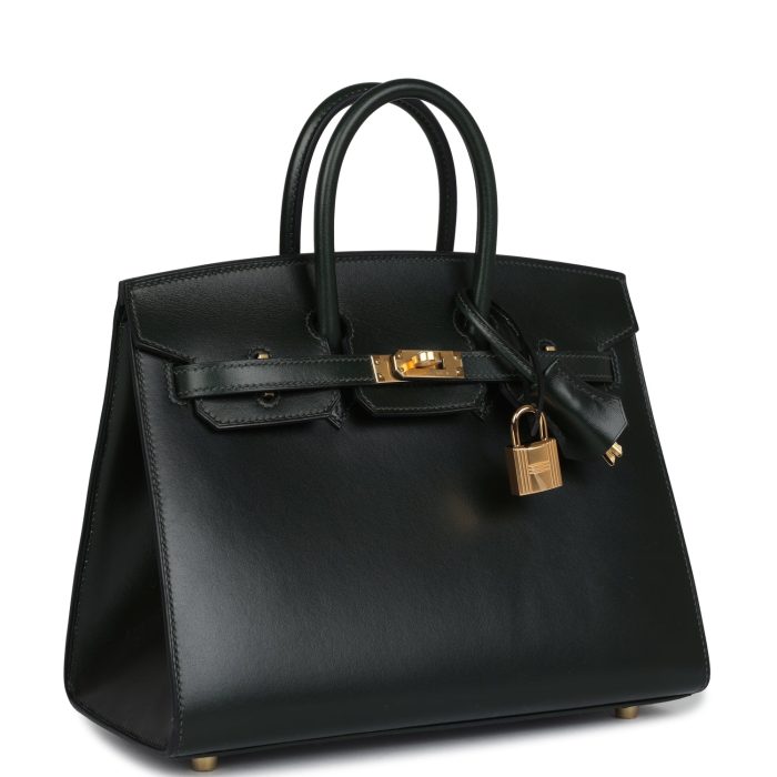 Hermes Birkin Sellier 25 Vert Fonce Box Gold Hardware - 图片 2